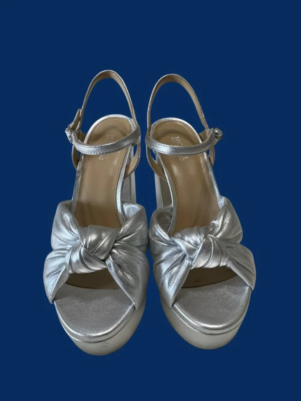 MICHAEL Michael Kors Silver Knot Platform Heels